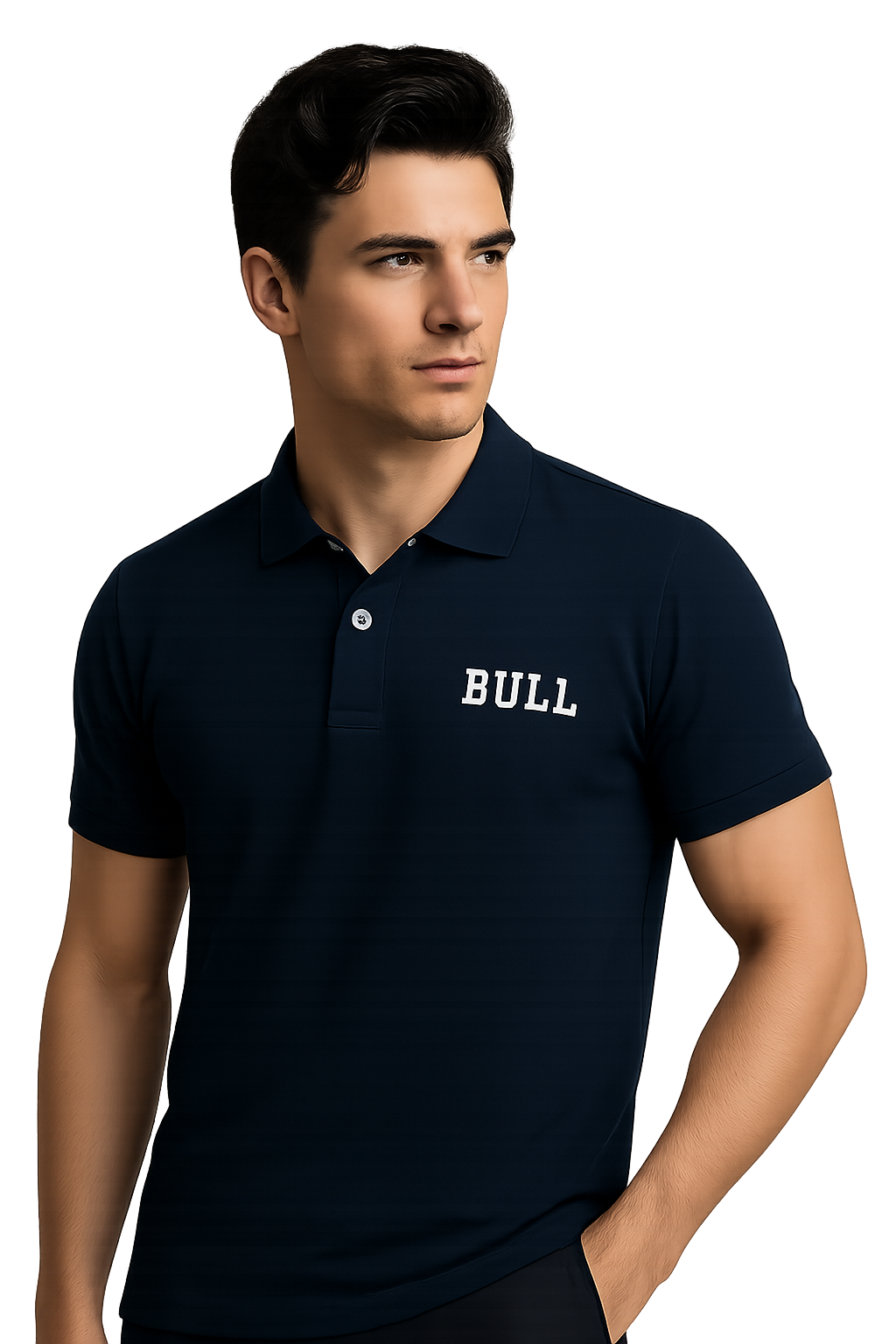Premium Navy Blue Pique Polo T-Shirt Fabric – Soft, Durable & Stylish | Pakistan