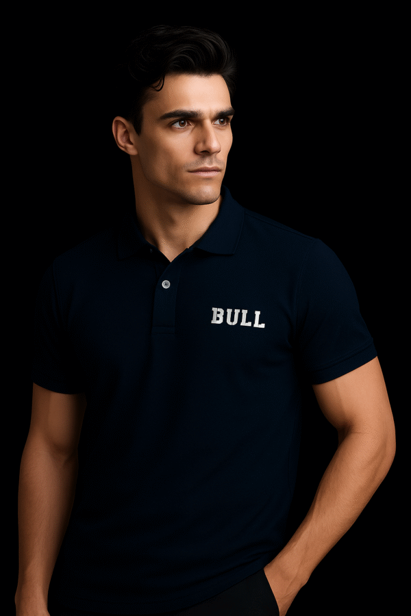 Premium Navy Blue Pique Polo T-Shirt Fabric – Soft, Durable & Stylish | Pakistan - Image 2