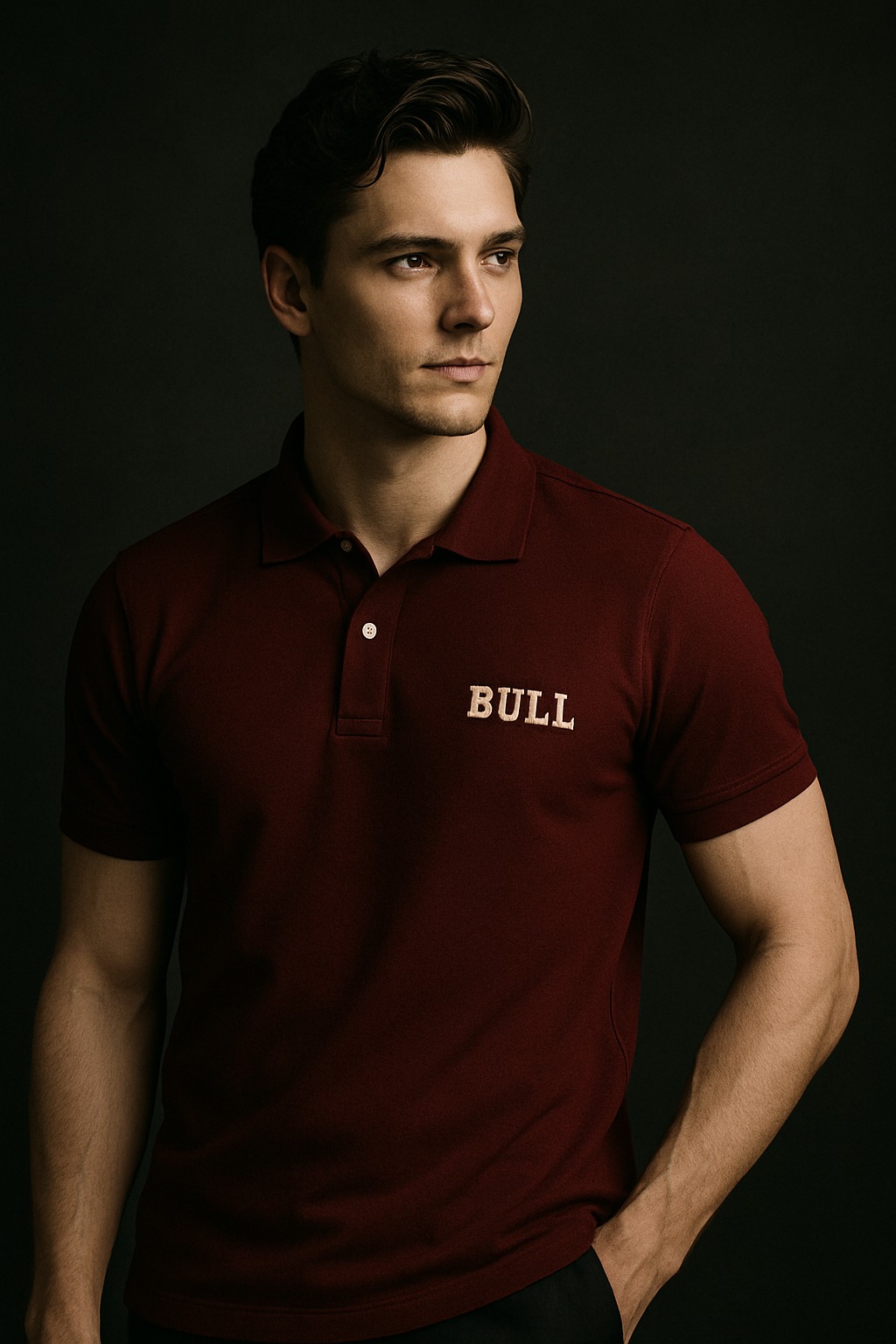 Premium Maroon Pique Polo T-Shirt Fabric – Soft, Durable & Stylish | Pakistan - Image 2